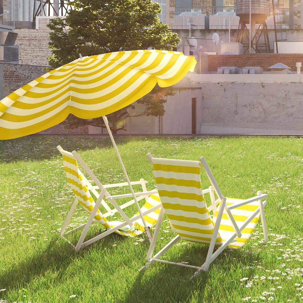 Sun Umbrella Lawn Stake
