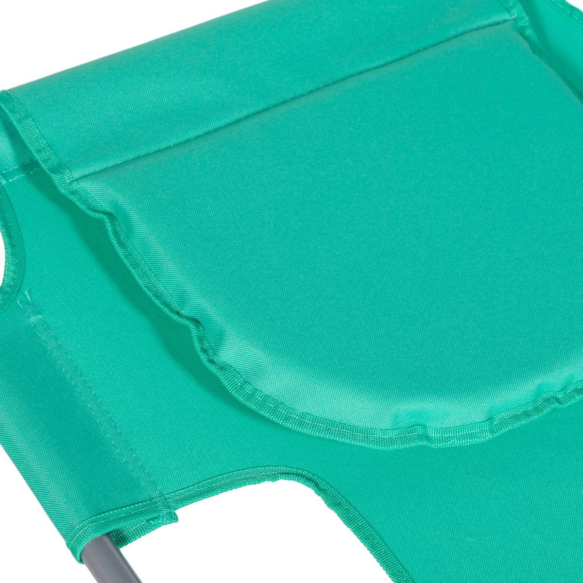Sun lounger folding garden lounger with reading window, pillow, deck chair with 5-way adjustable backrest, weatherproof camping lounger can hold up to 120 kg, for garden beach pool, green
