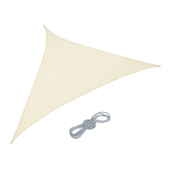 Sun sail polyester triangular beige