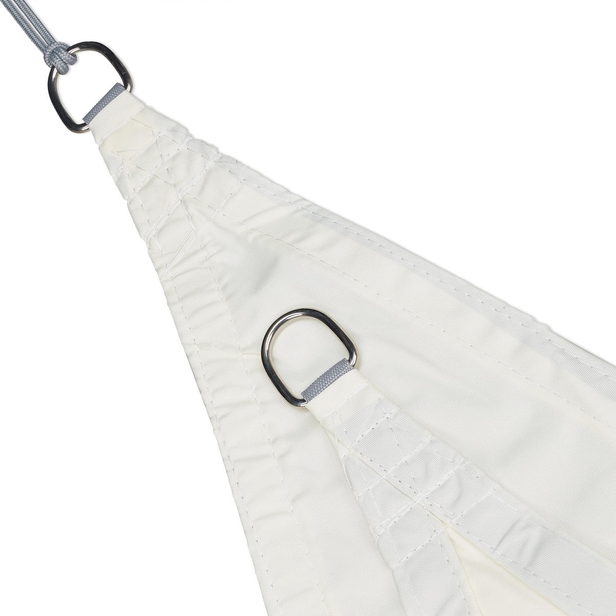 Sun sail polyester triangular cream colored