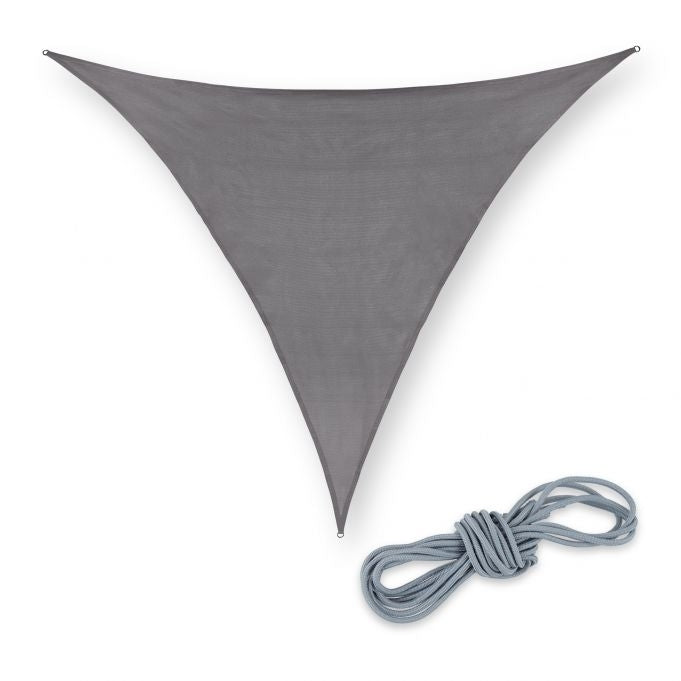 Sun sail polyethylene triangular gray