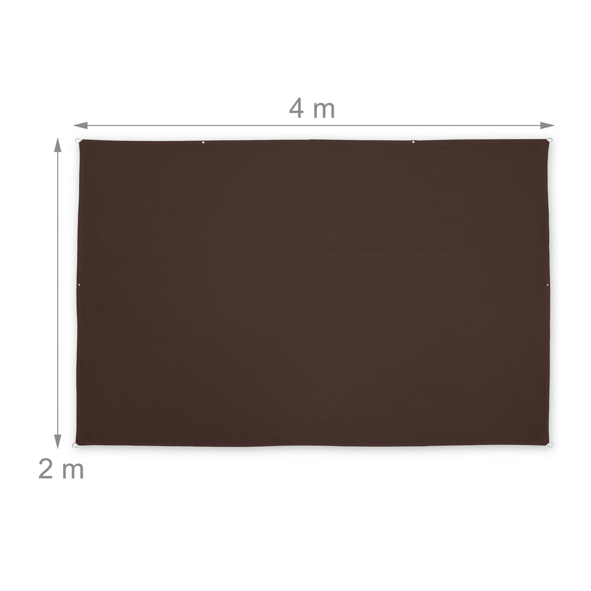 Sun sail rectangular brown