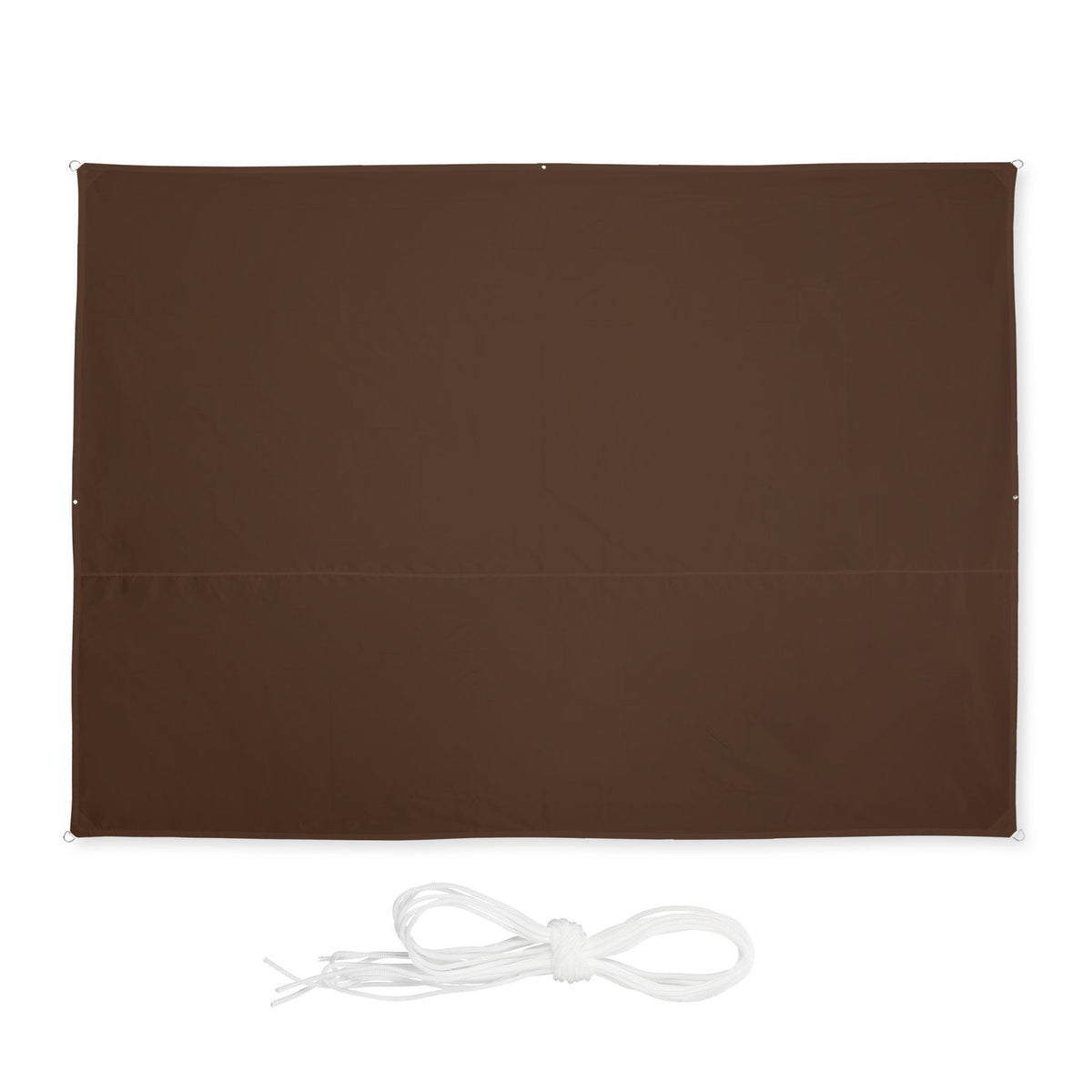 Sun sail rectangular brown