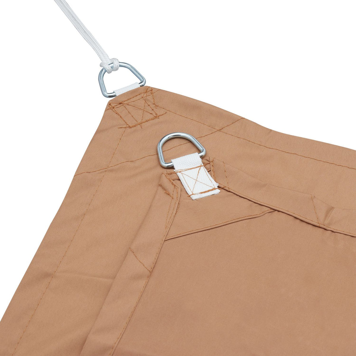 Sun sail rectangular coffee brown