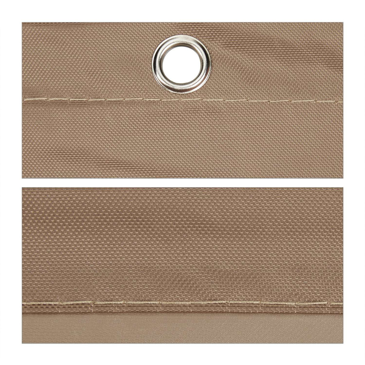 Sun sail rectangular coffee brown