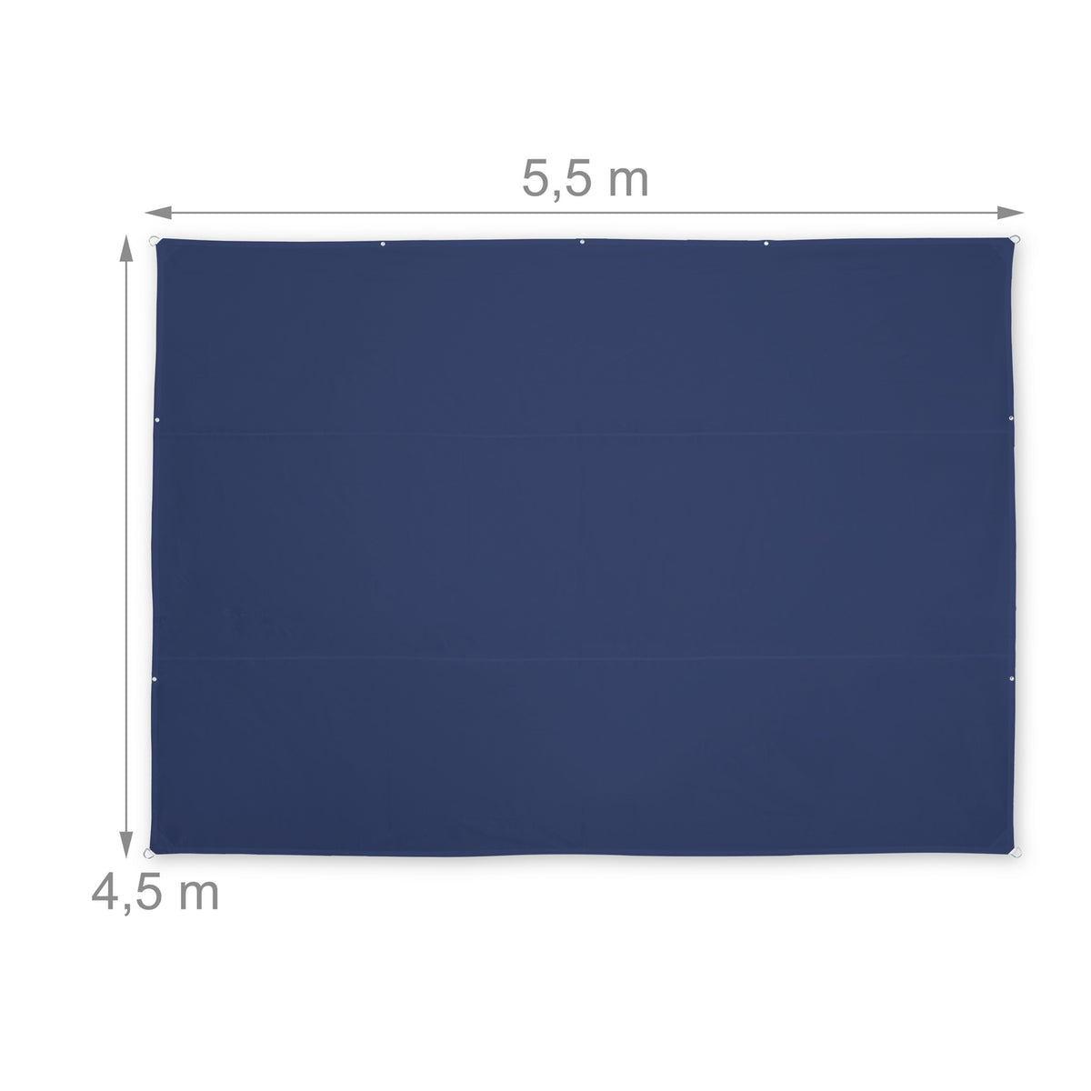 Sun sail rectangular dark blue