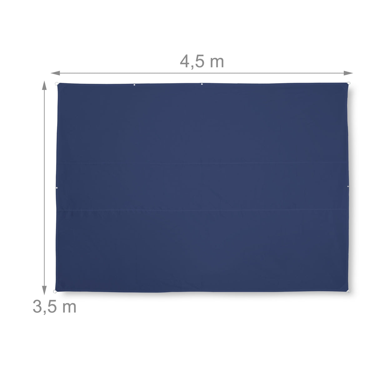 Sun sail rectangular dark blue