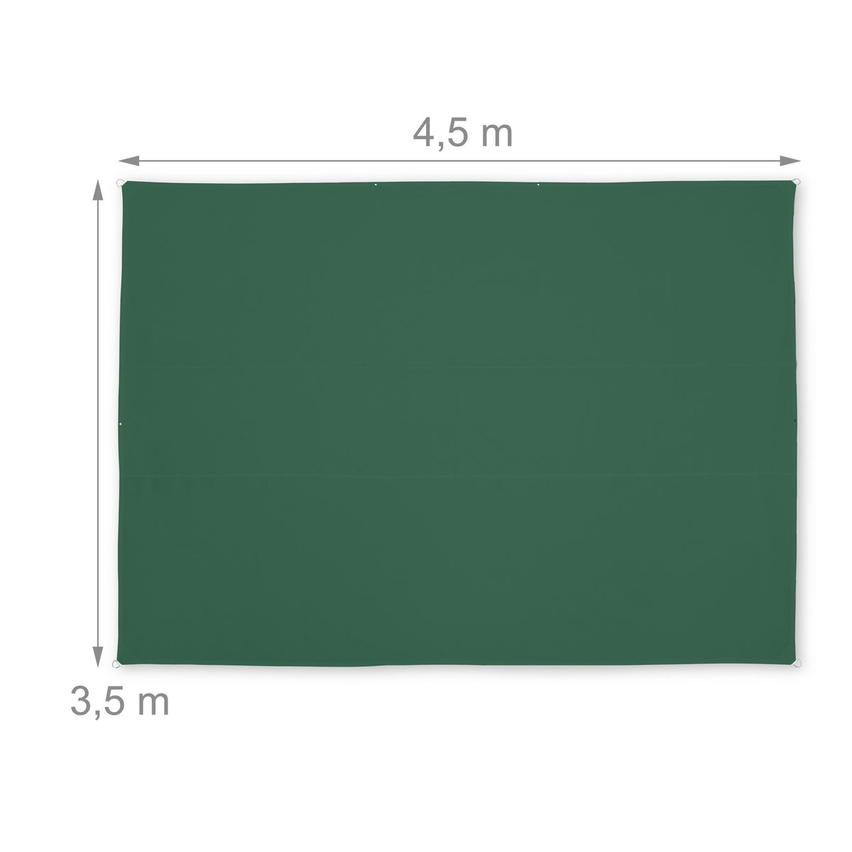 Sun sail rectangular green