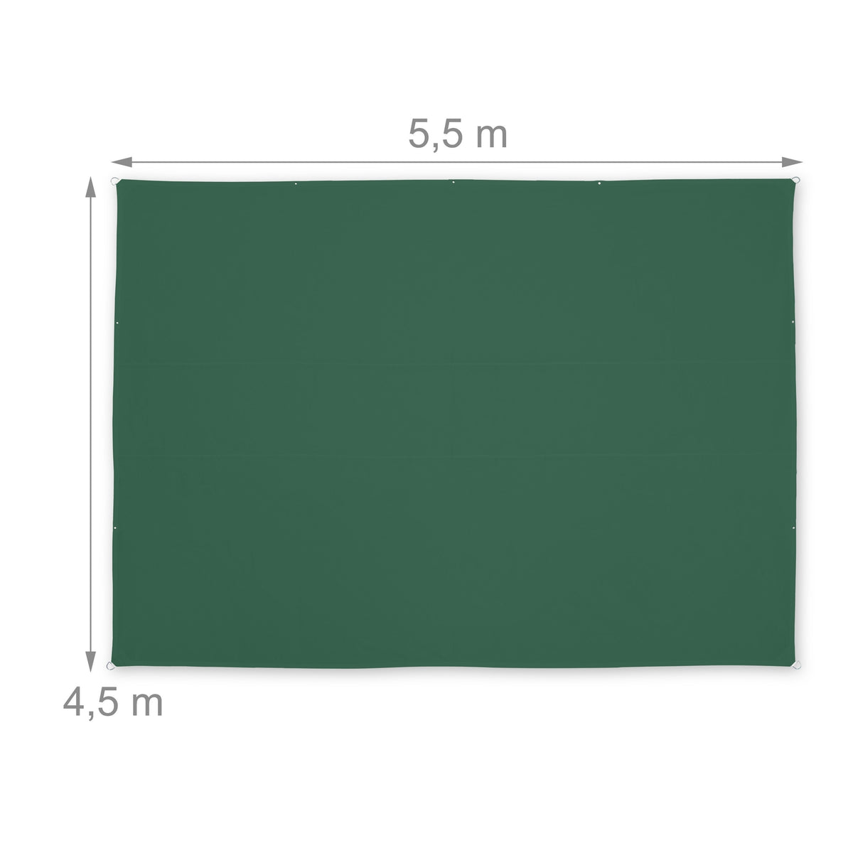 Sun sail rectangular green