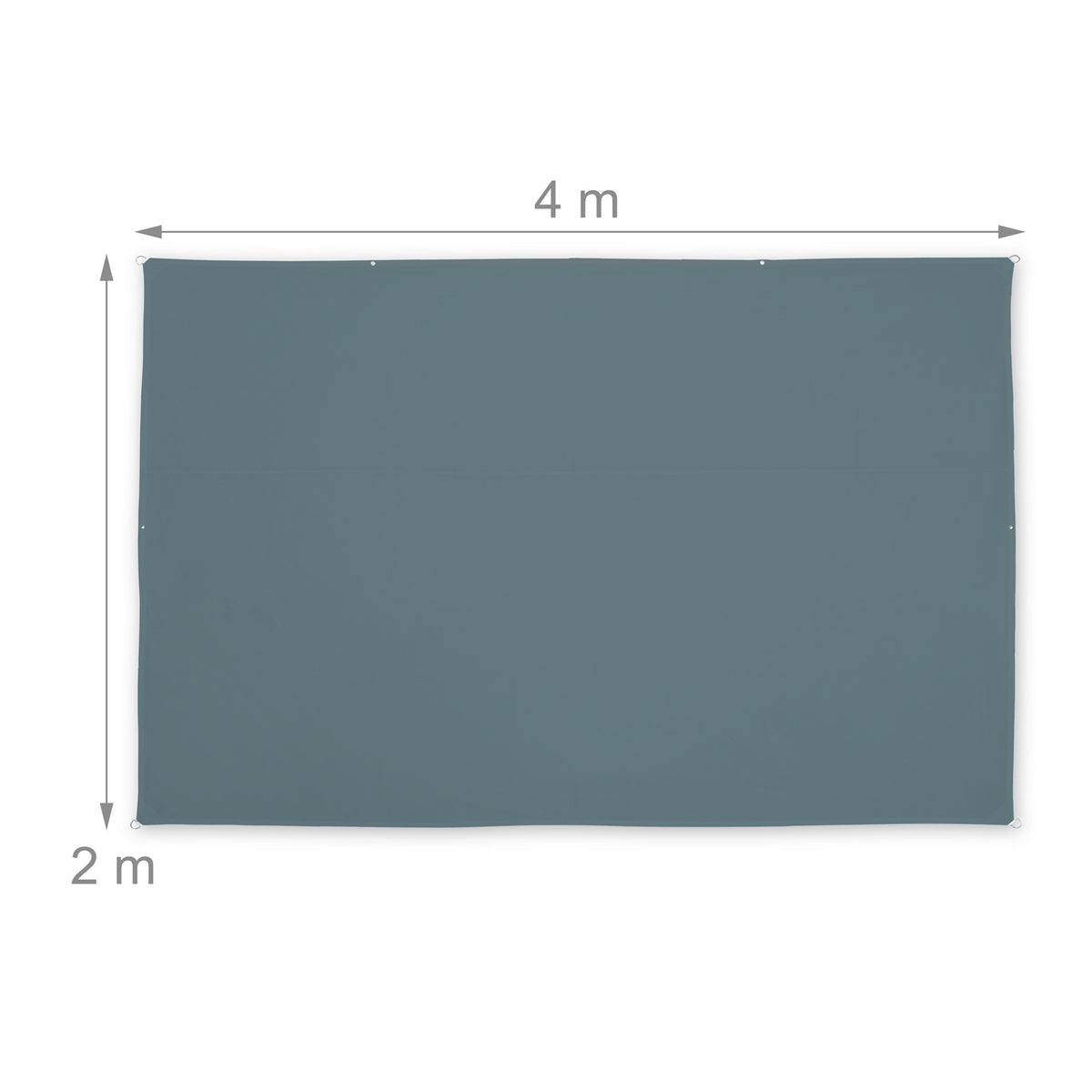Sun sail rectangular grey
