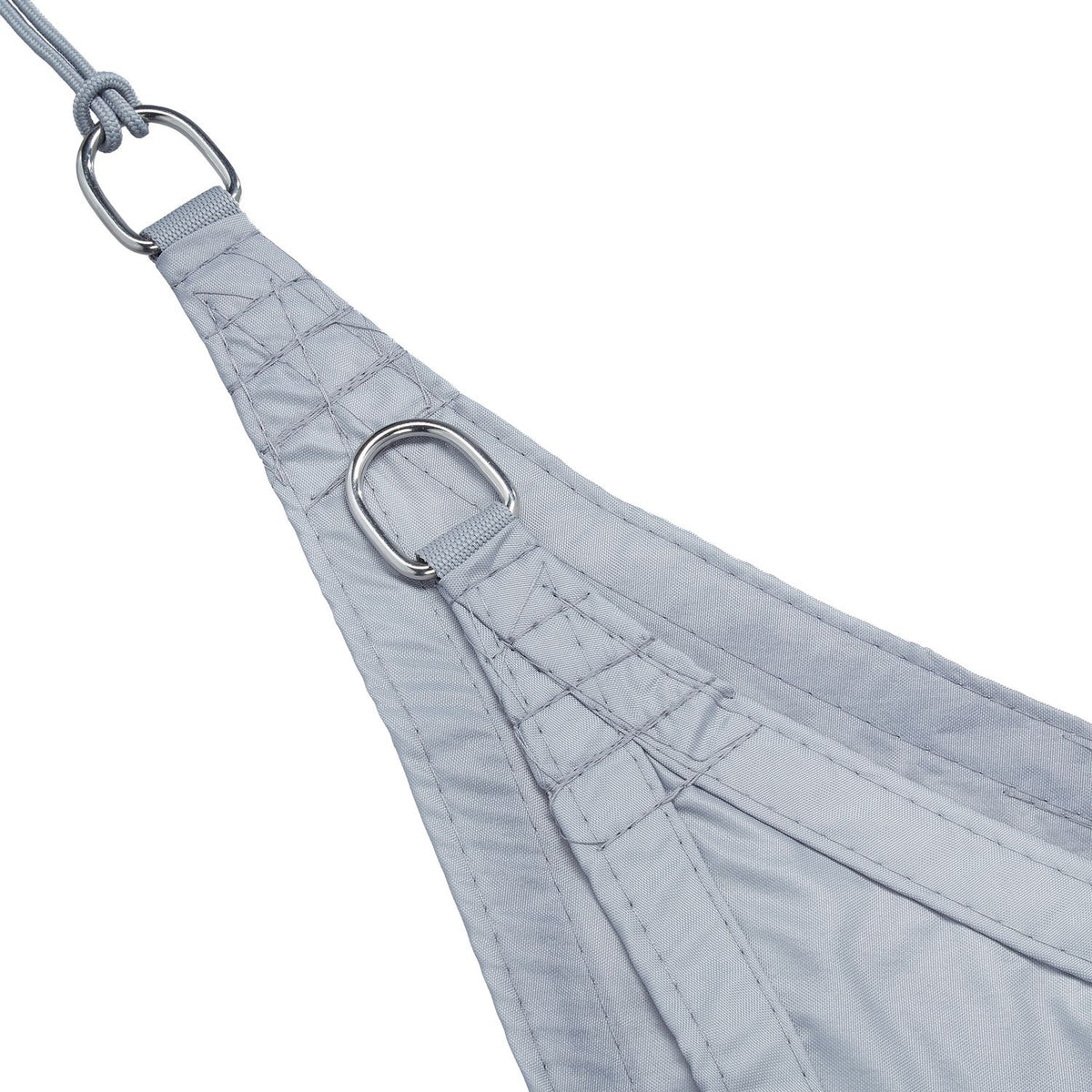 Sun sail rectangular light grey