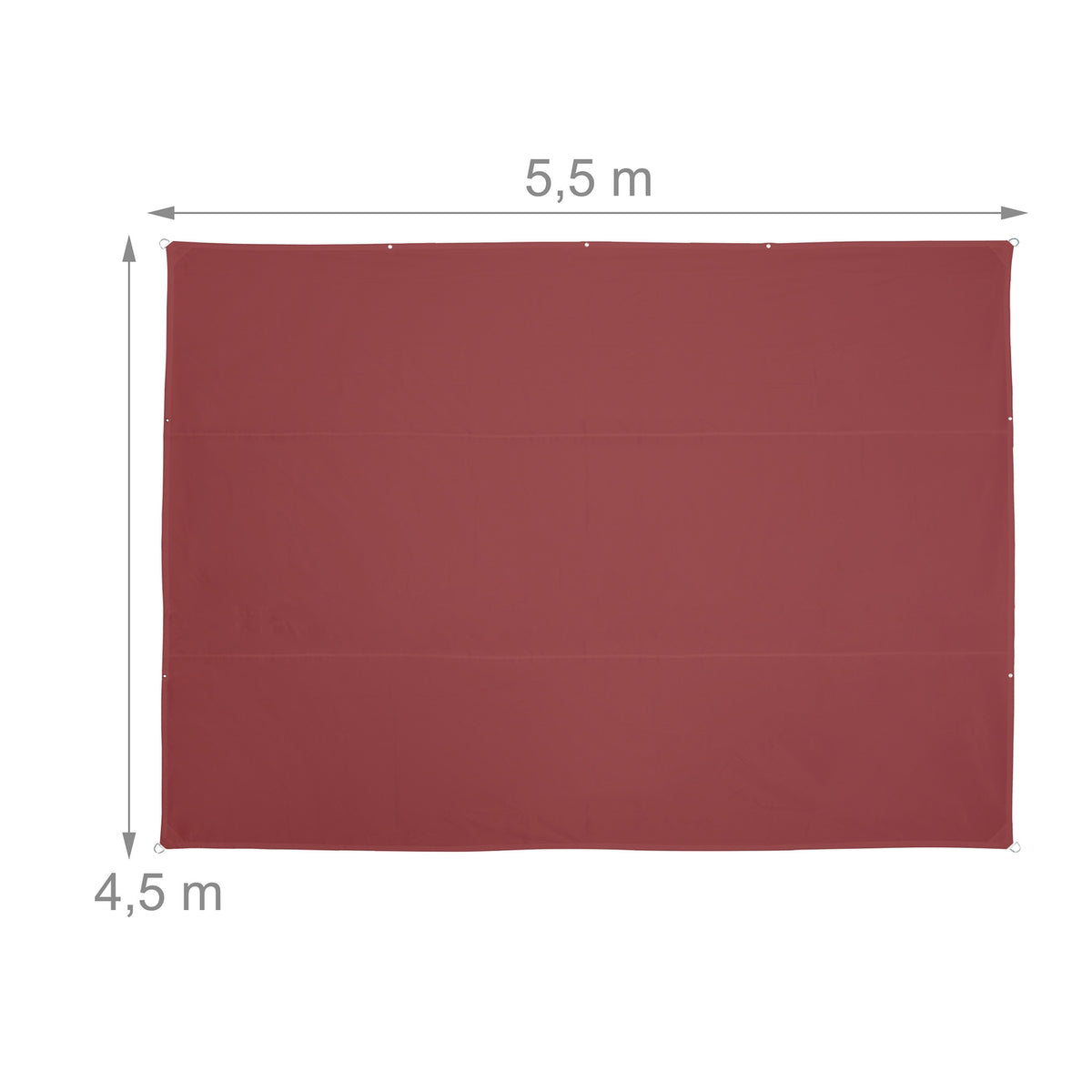 Sun sail rectangular maroon