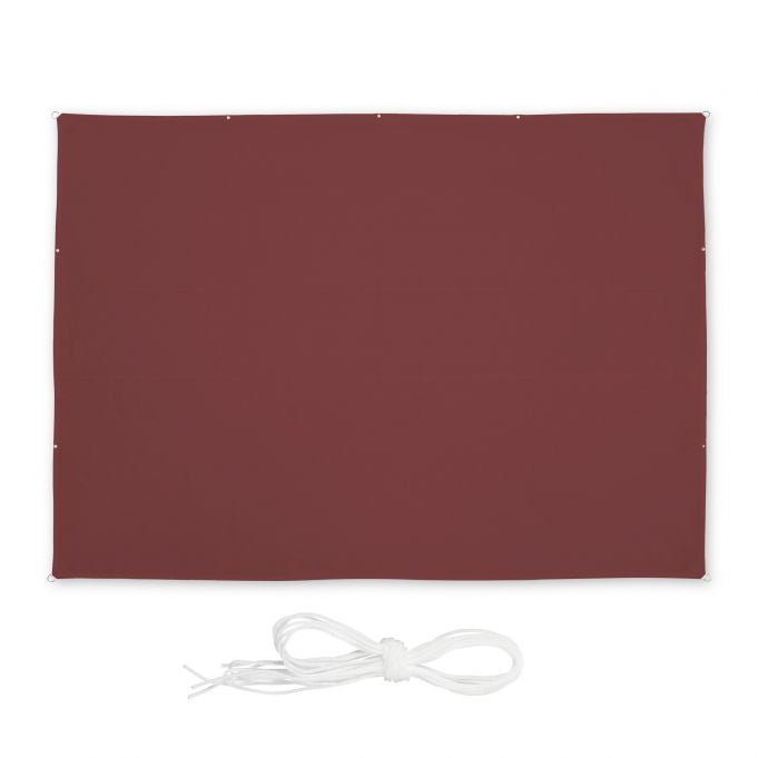 Sun sail rectangular maroon