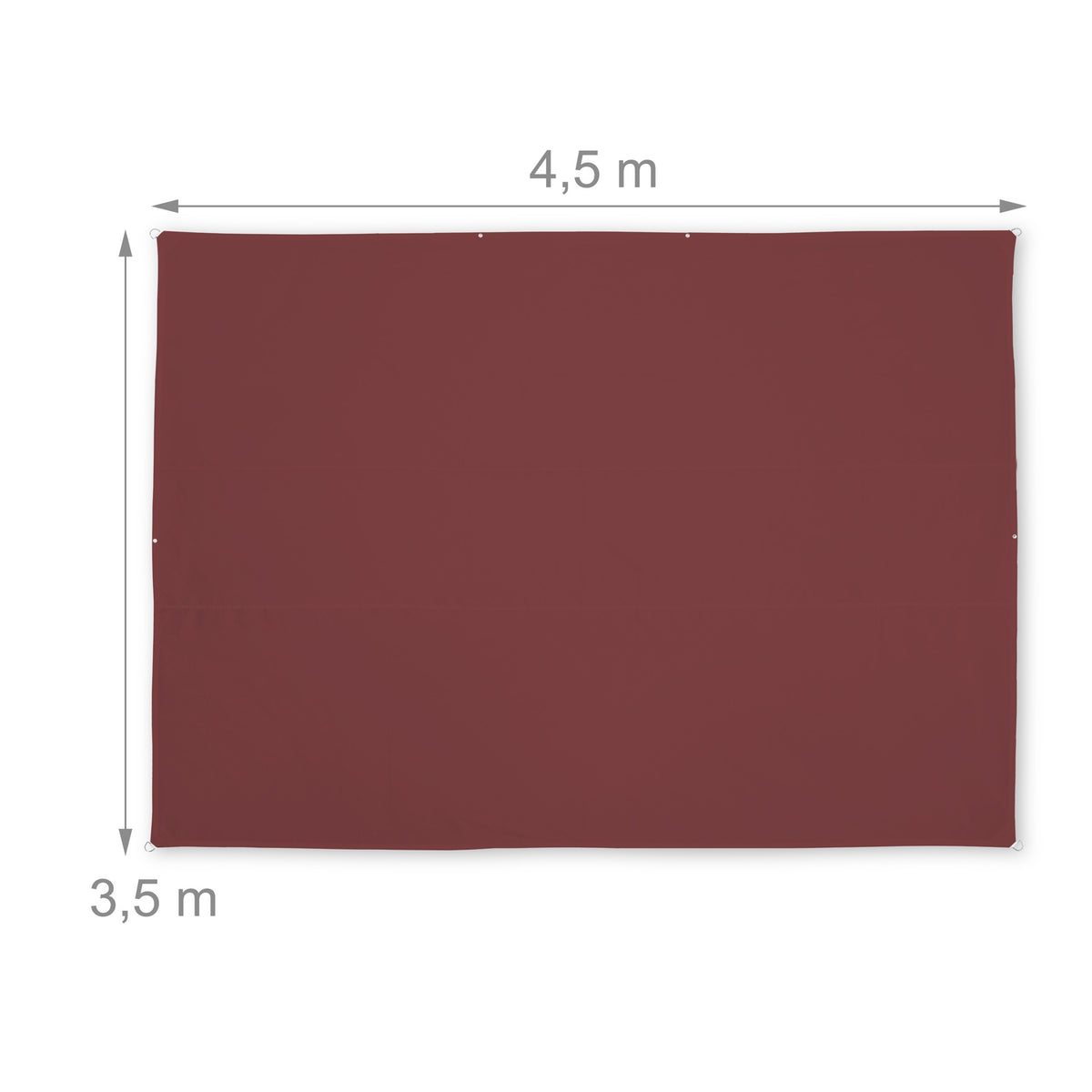 Sun sail rectangular maroon