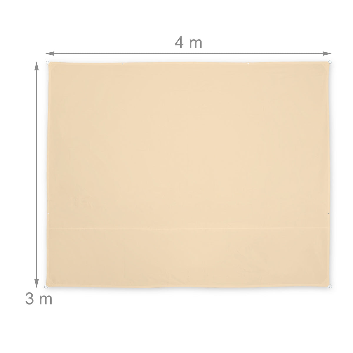 Sun sail rectangular white