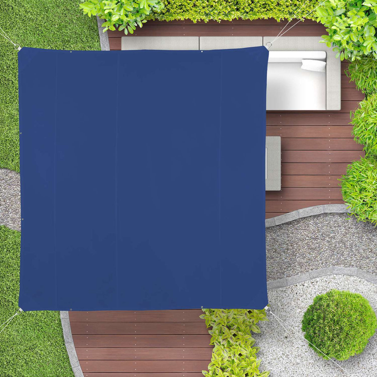 Sun sail square dark blue