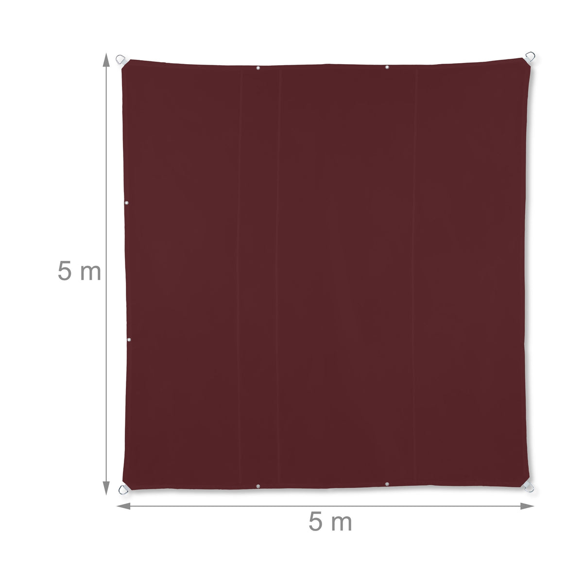 Sun sail square maroon