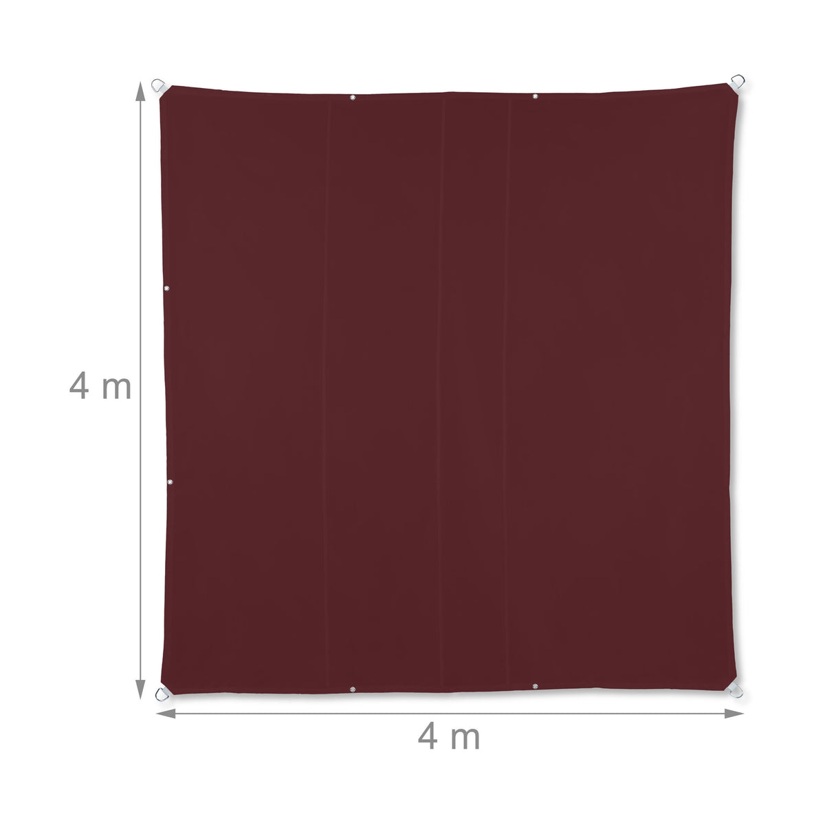 Sun sail square maroon