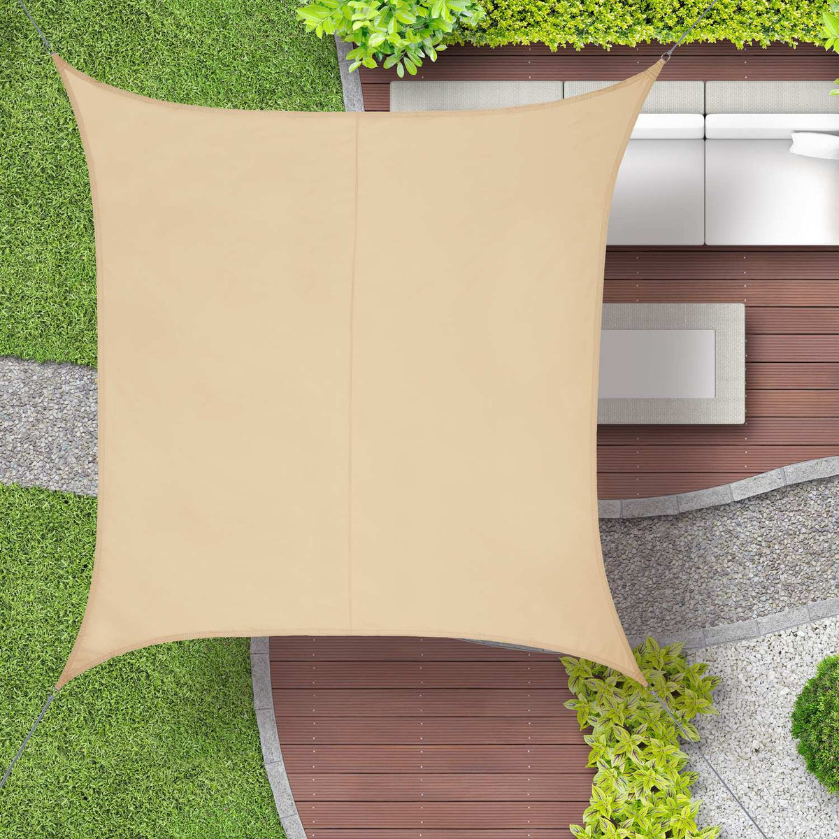 Sun sail square sand colored