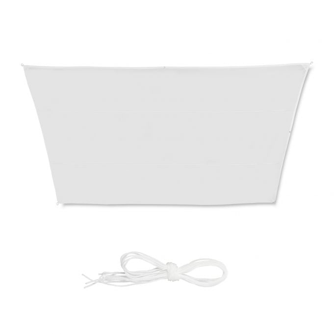 Sun sail trapezoidal white
