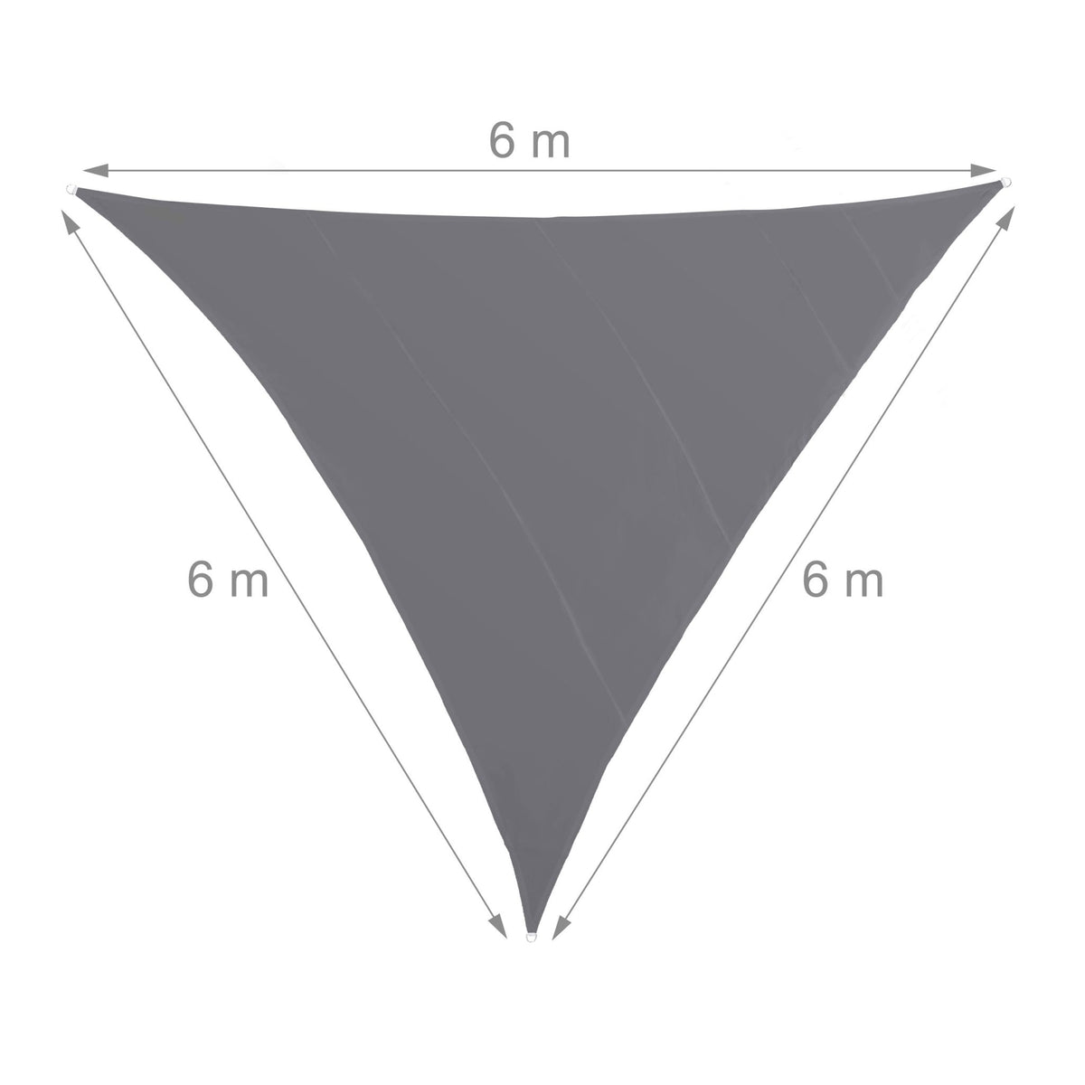 Sun sail triangular grey