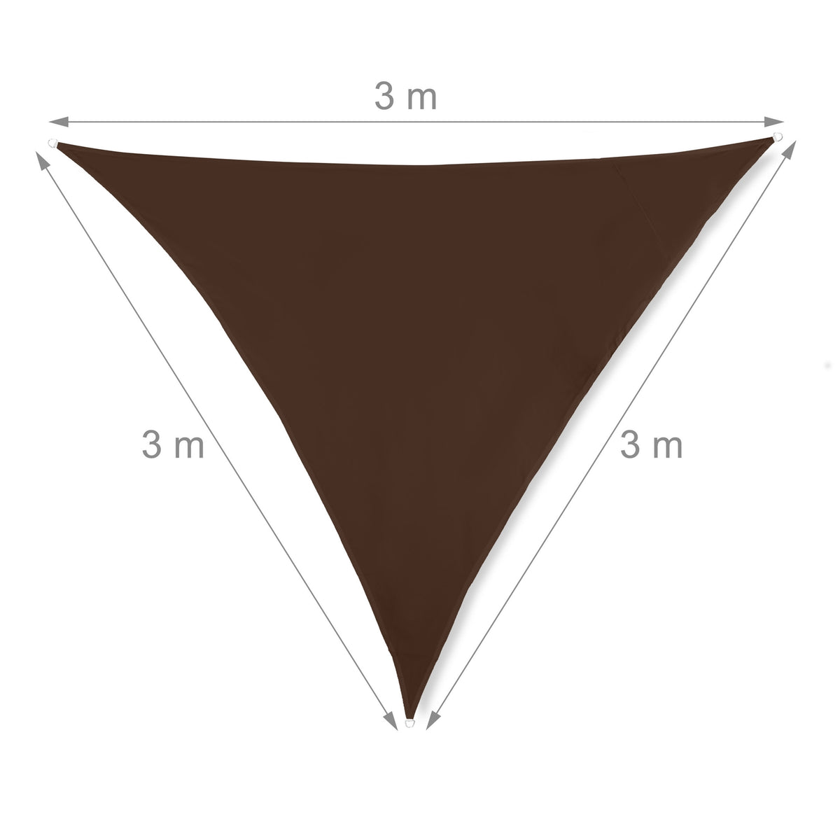 Sun sail triangular grey