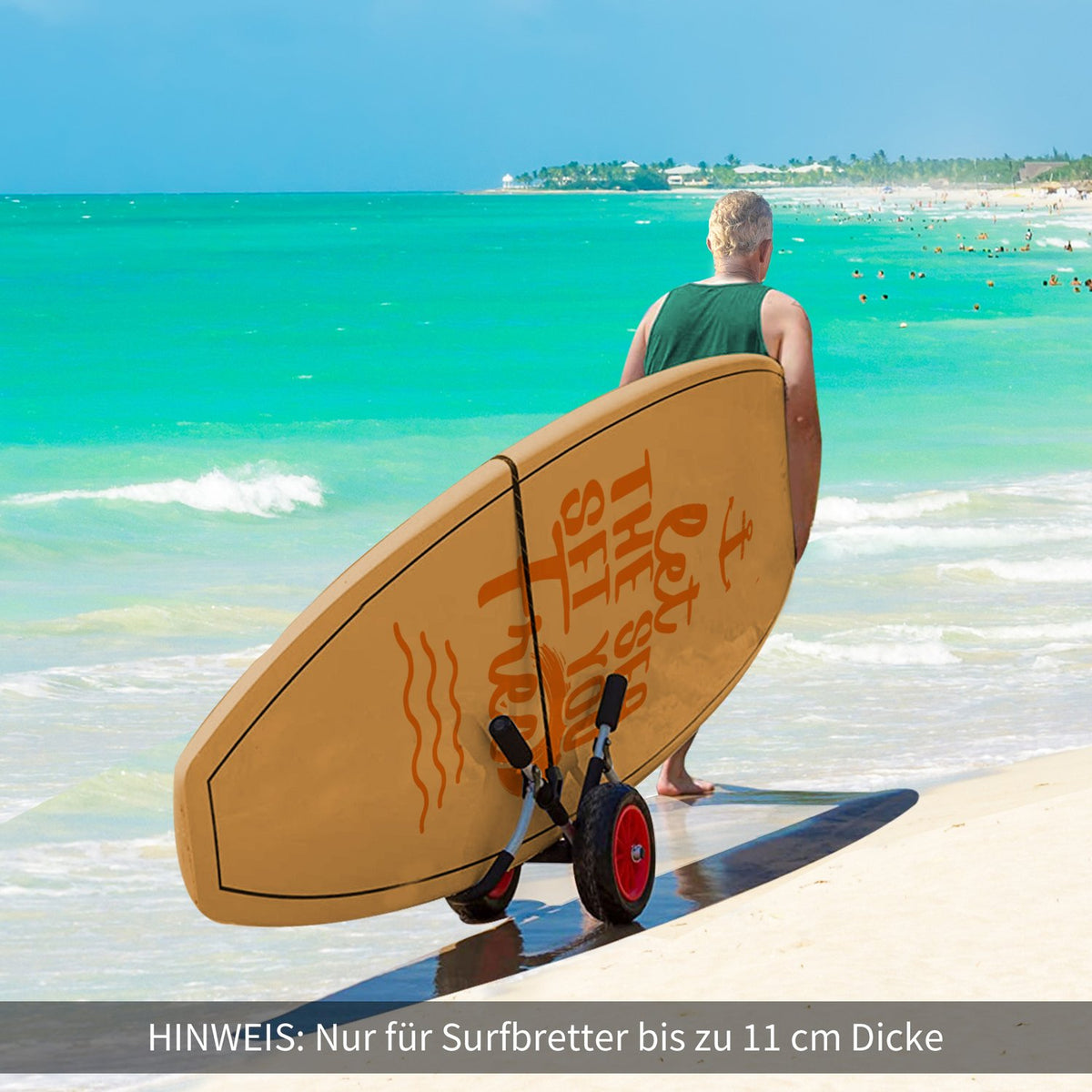 Surf Cart Surfboard Transport Cart Foldable Padded Pu Tires Aluminum Silver Up To 45 Kg L64 X W55 X H38.5 Cm