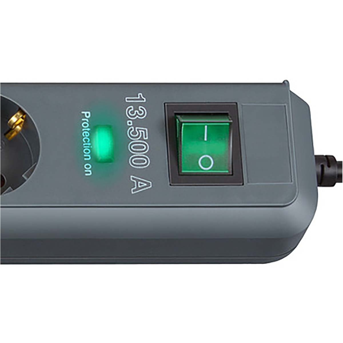 Surge Protected Extension Socket Eco-Line 6-Way1.50 m - Earthed Plug