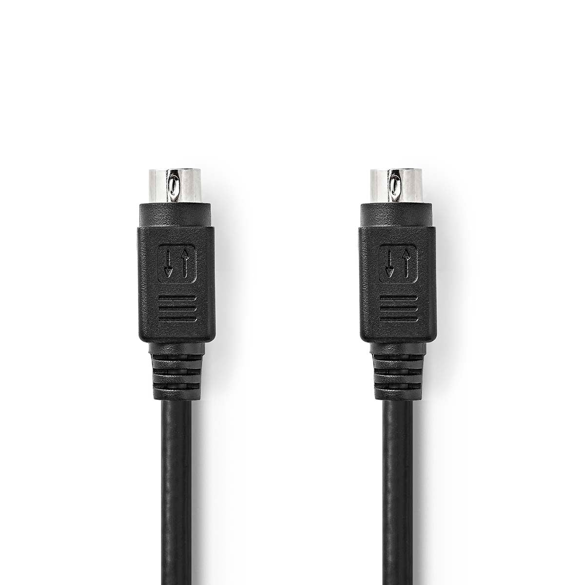 S video cable | S-Video Male | S-Video Male | Nickel plated | 480i | 2.00 m | Round | PVC | Black | Envelope