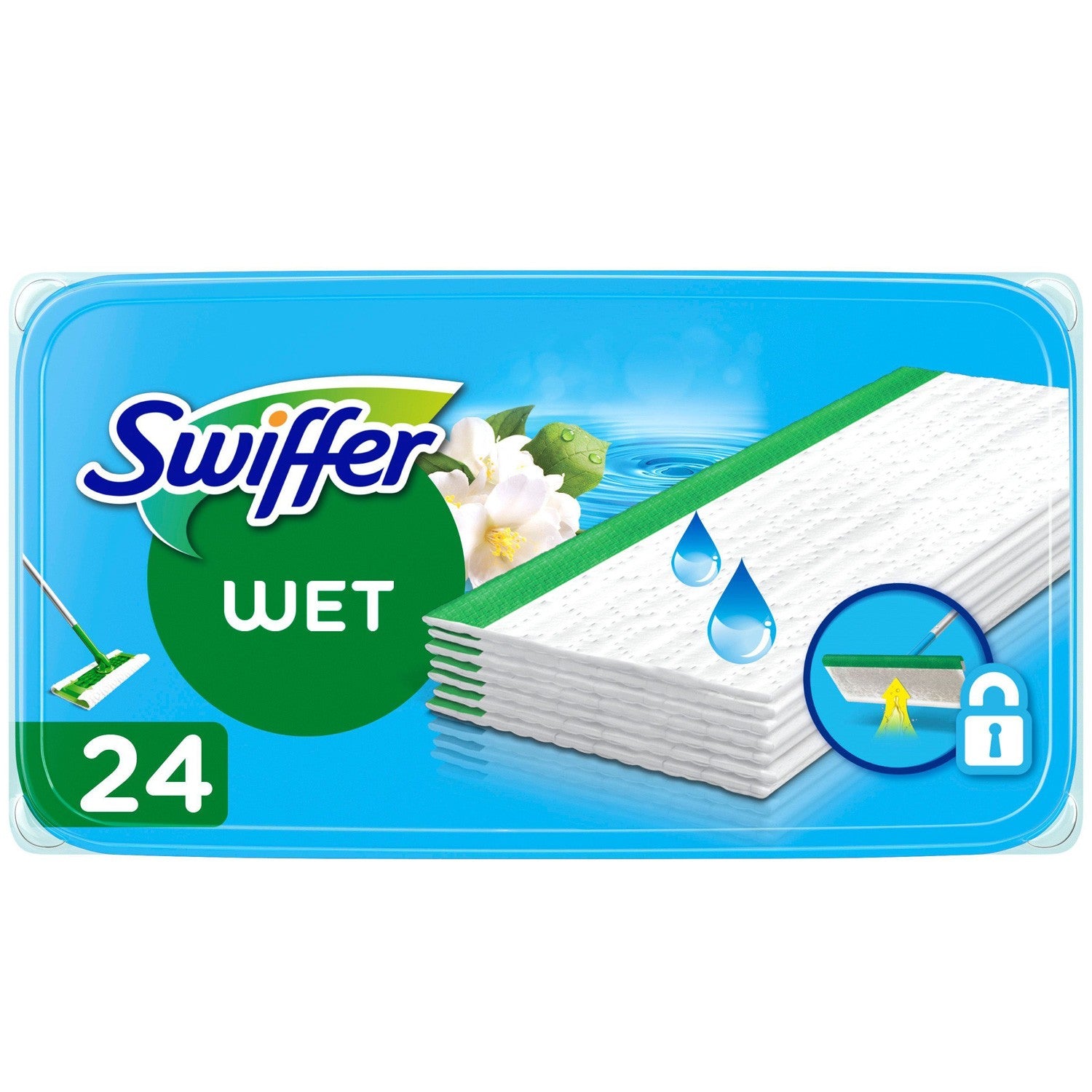 Sweeper Moist Floor Cloths 24 pcs