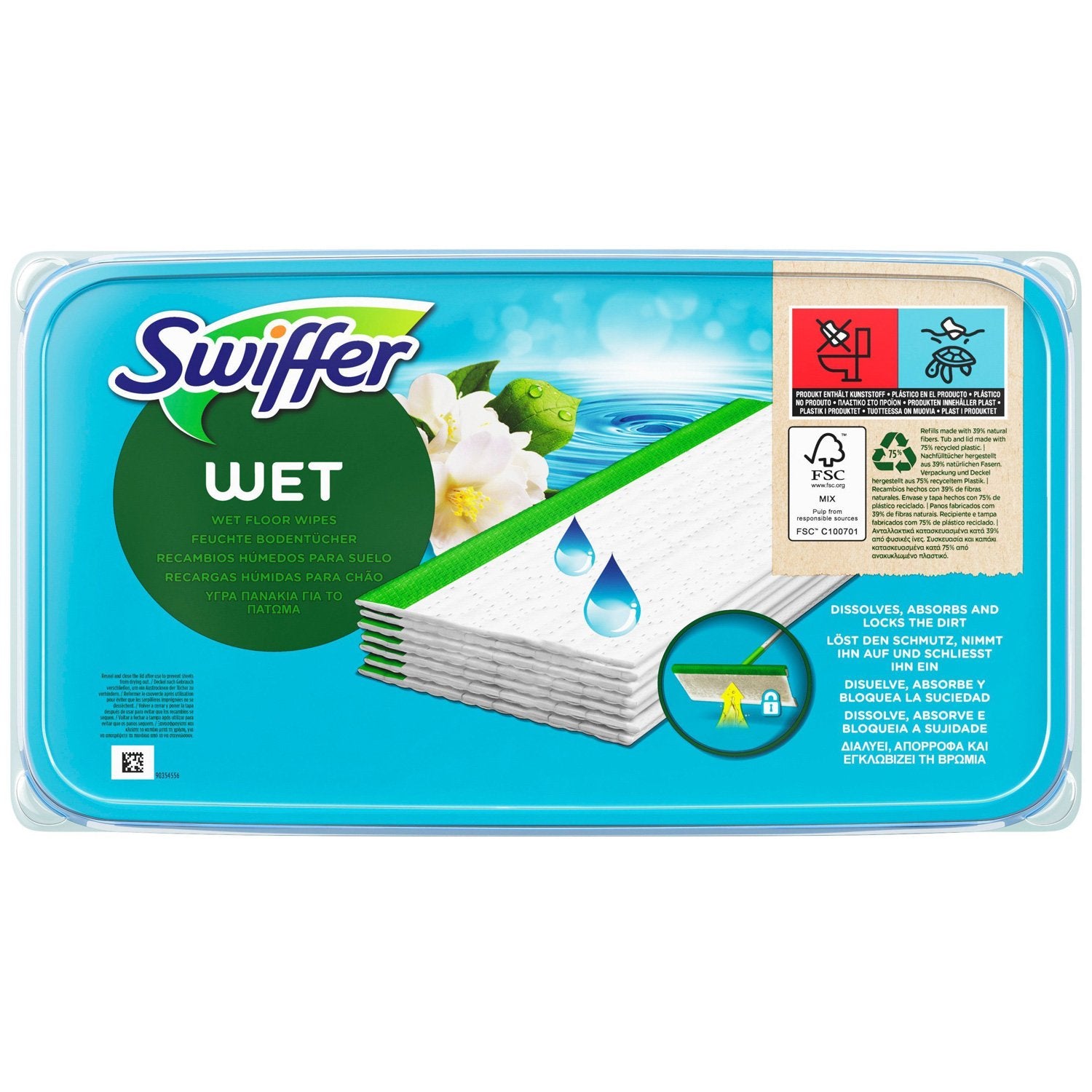Sweeper Moist Floor Cloths 24 pcs