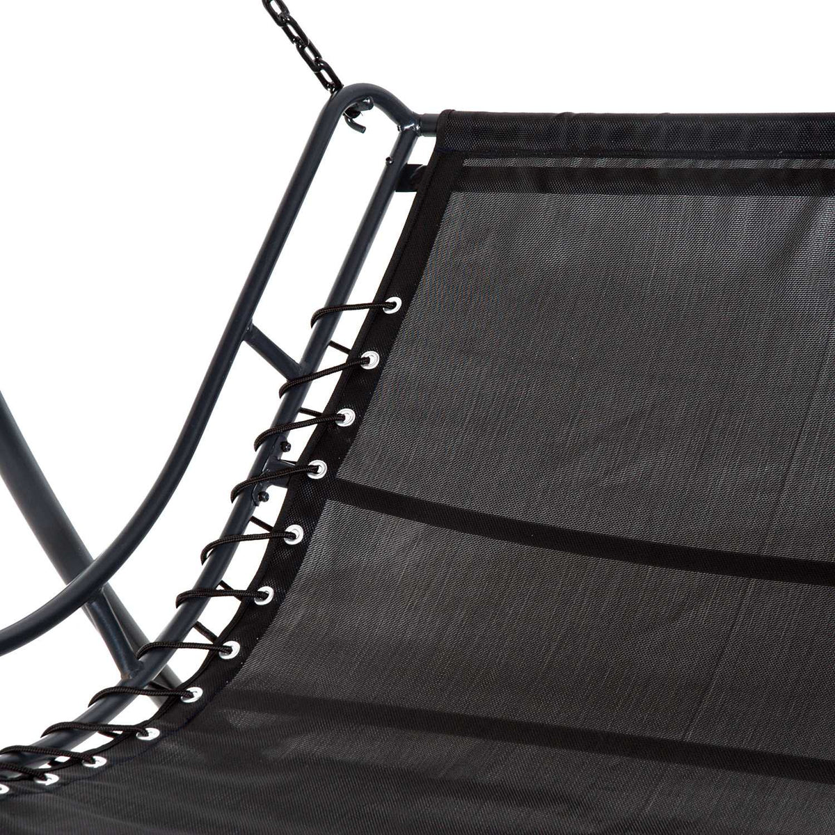 Swing Lounger Hollywood Swing Garden Lounger With Roof For 2 People Steel Gray 164 X 116 X 176Cm