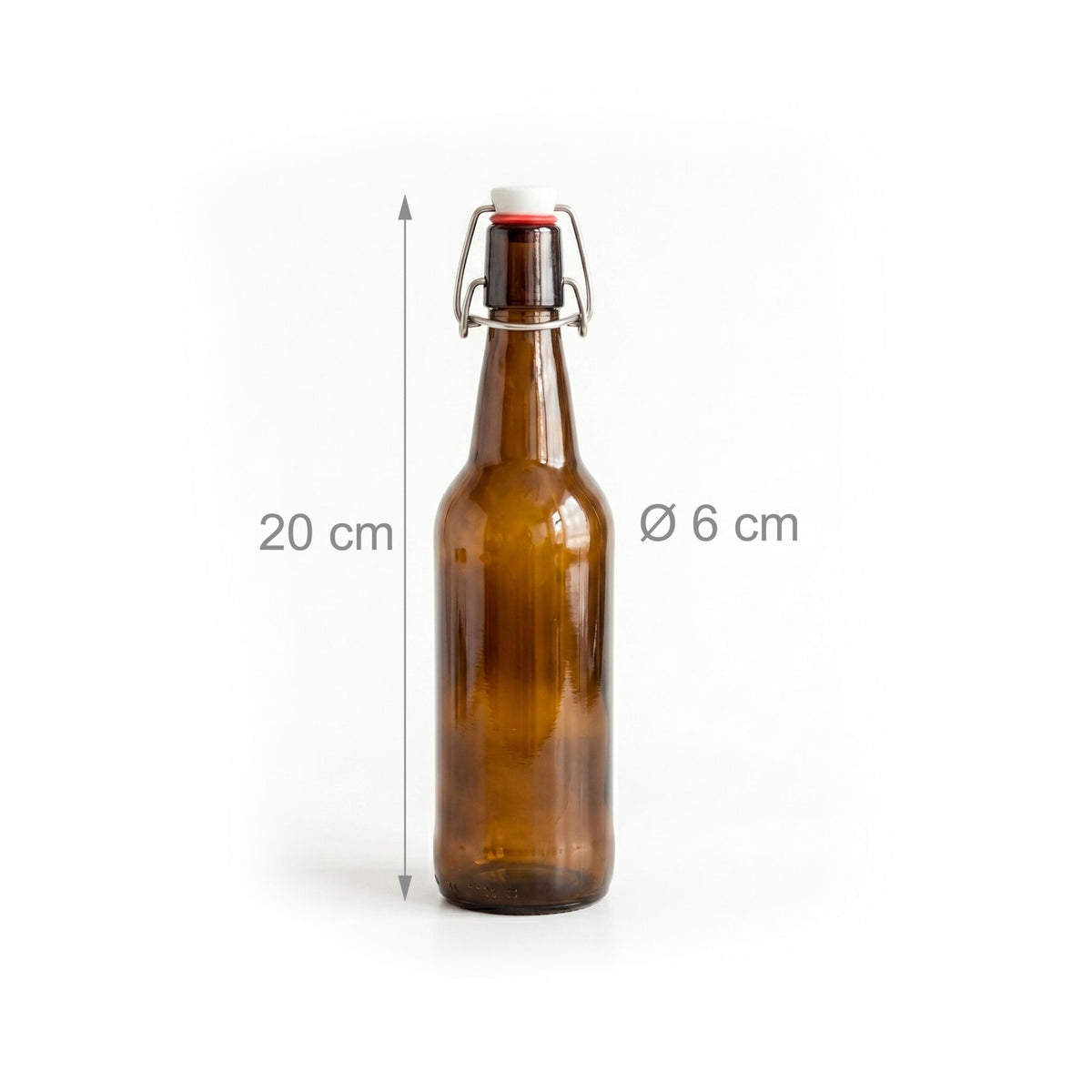 Swing-Top Glass Bottles Set Of 6 – Refillable, Airtight