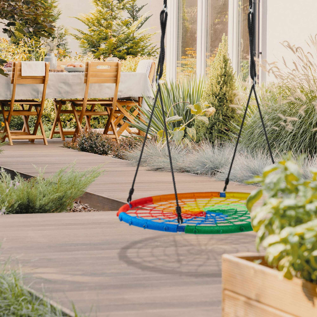 Swing with colorful nest 100 cm D