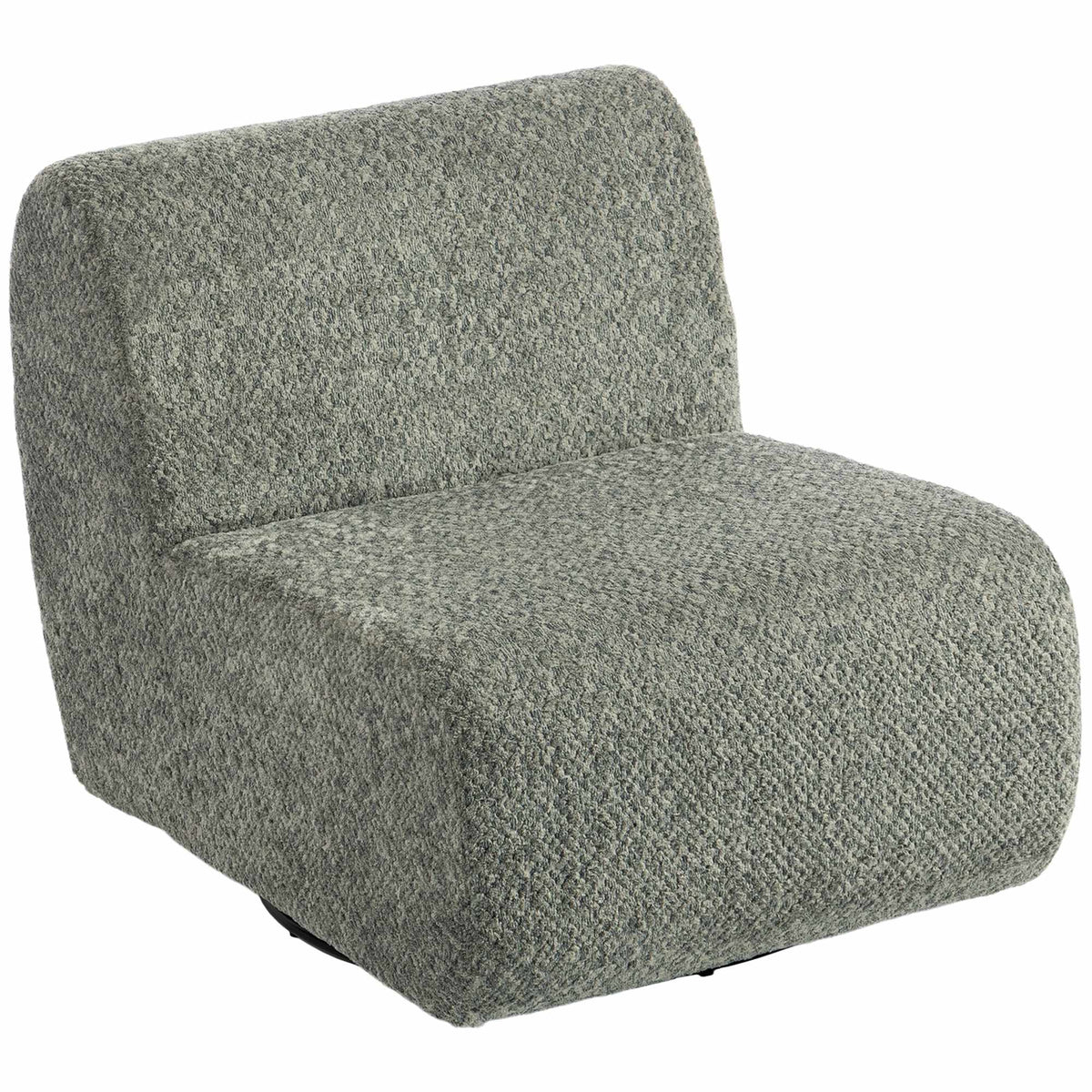 Swivel Lounge Chair with Chenille Cover, Grey, 360 Rotation