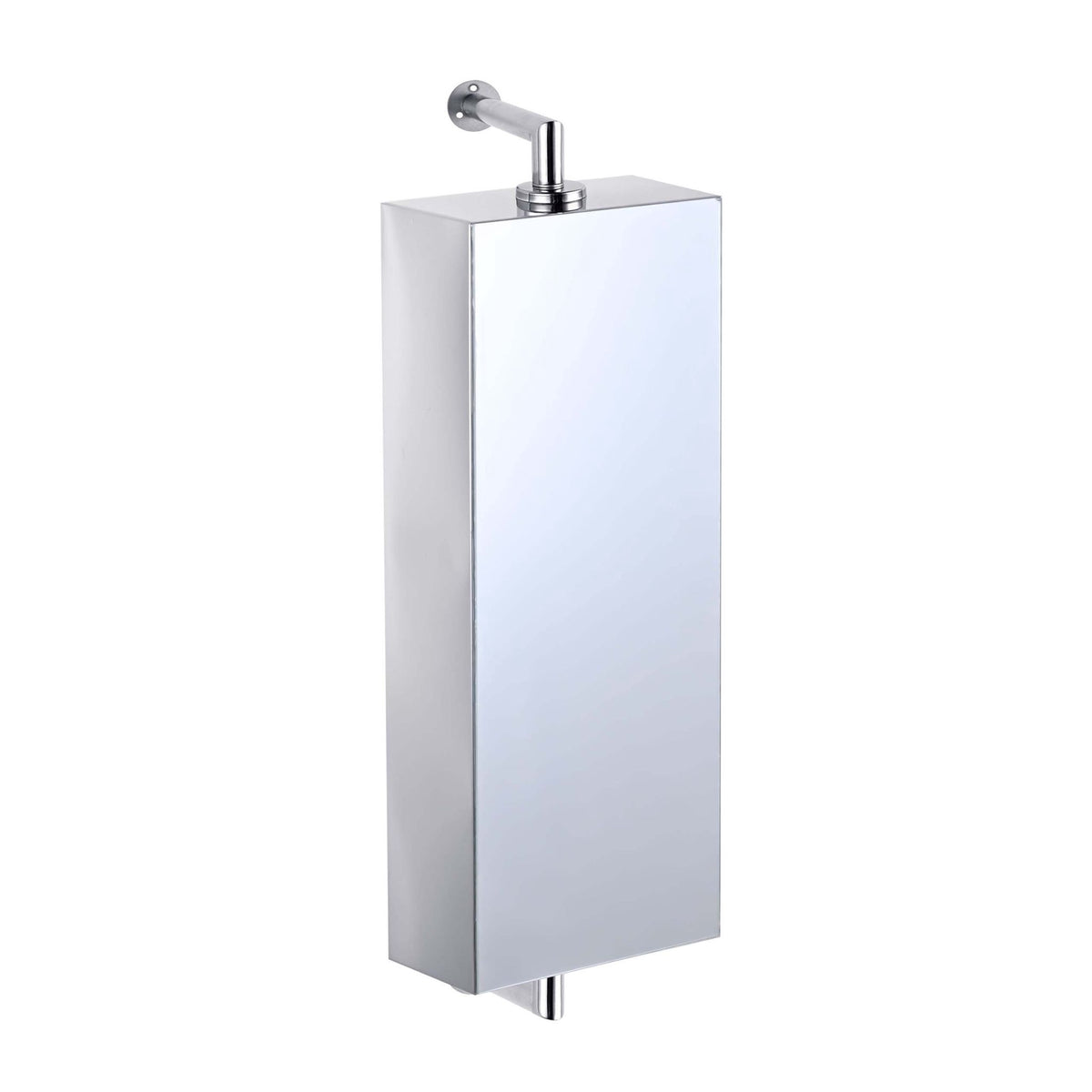 Swivel Mirror Cabinet, Stainless Steel, Wall-Mounted