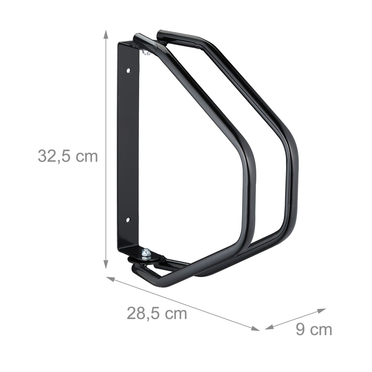 Swivel wall-mounted bicycle rack