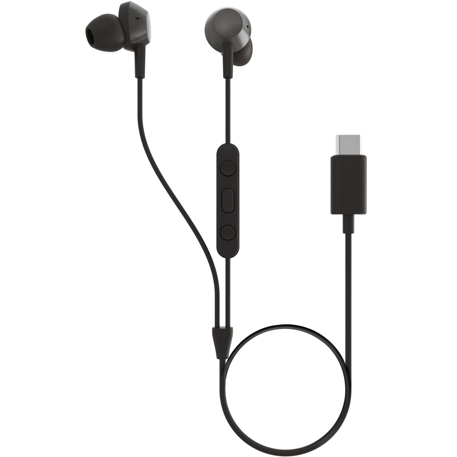 TAE5008BK In-ear headphones with microphone and remote control. USB-C connector. Black.