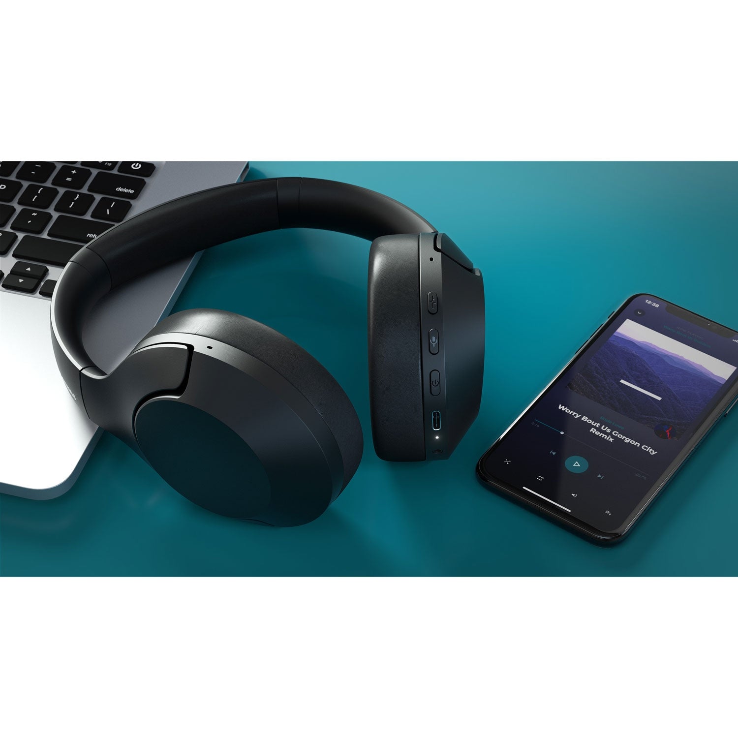 TAH8506BK Wireless Headphones, Noise Canceling Pro, Elegant Style. Up to 60 hours of playing time. Black.