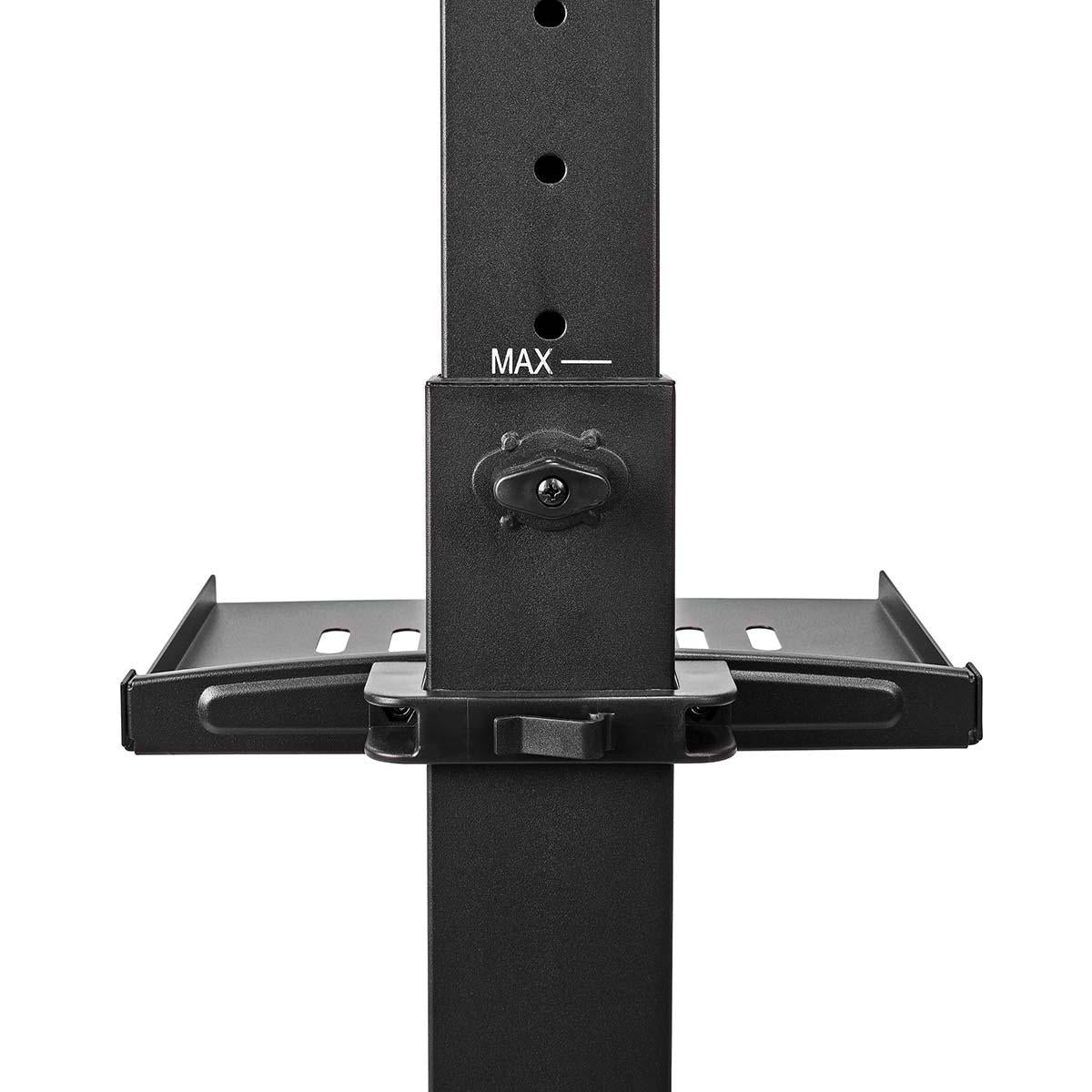 TV Floor Stand | 32 - 55 " | Maximum supported screen weight: 35 kg | Premium Column Design | Adjustable pre-fixed heights | Snap-lock | Steel | Black