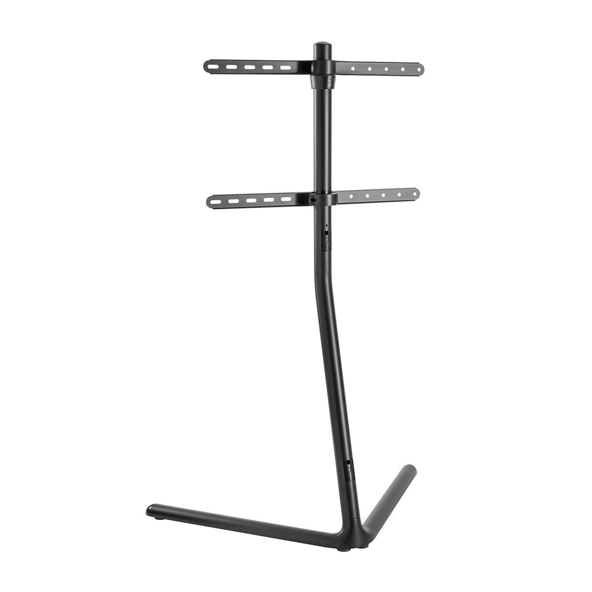 TV Floor Stand | 49 - 70 " | Maximum supported screen weight: 40 kg | V-shape Design | Anti-tip strap | Snap-lock | Aluminium / Steel | Black