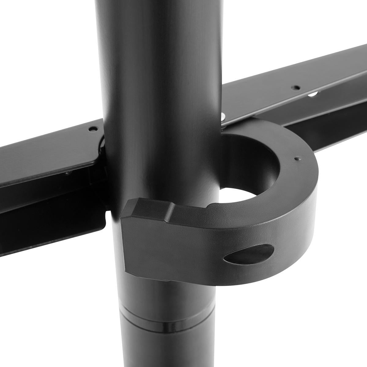 TV Floor Stand | 49 - 70 " | Maximum supported screen weight: 40 kg | V-shape Design | Anti-tip strap | Snap-lock | Aluminium / Steel | Black