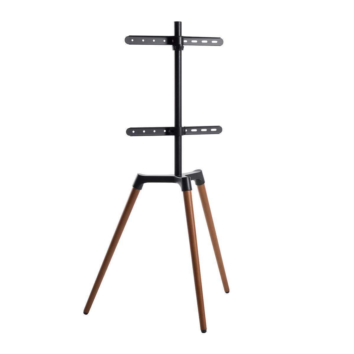 TV Floor Stand | 50 - 65 " | Maximum supported screen weight: 35 kg | Scandinavian Design | Rotatable | Anti-tip strap | Snap-lock | Aluminium / Steel | Black