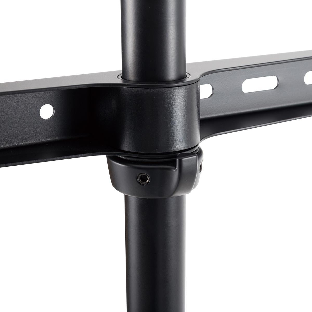 TV Floor Stand | 50 - 65 " | Maximum supported screen weight: 35 kg | Scandinavian Design | Rotatable | Anti-tip strap | Snap-lock | Aluminium / Steel | Black