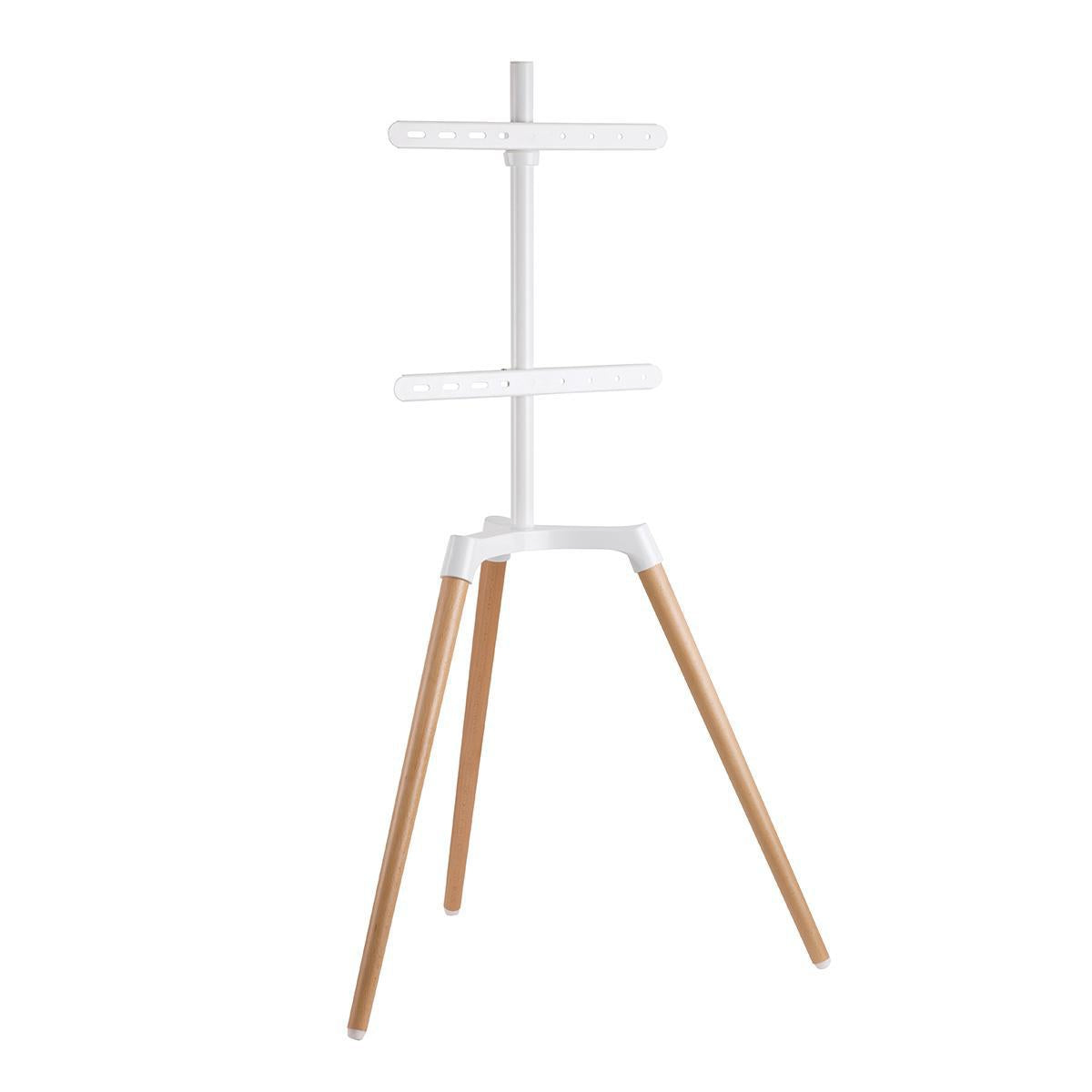TV Floor Stand | 50 - 65 " | Maximum supported screen weight: 35 kg | Scandinavian Design | Rotatable | Anti-tip strap | Snap-lock | Aluminium / Steel | White