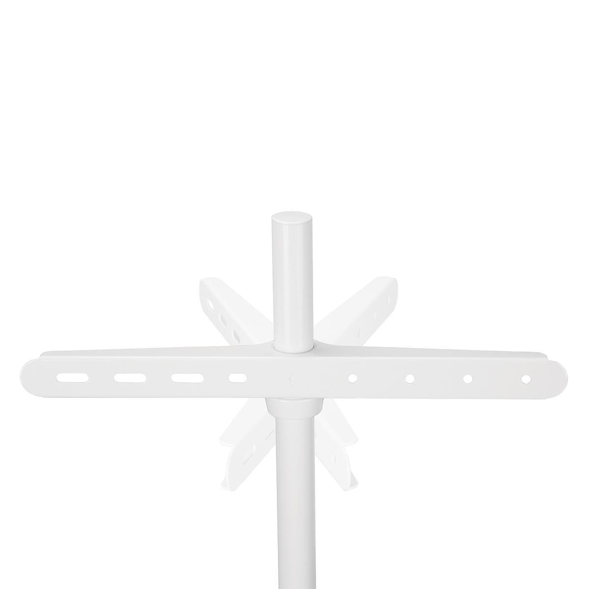 TV Floor Stand | 50 - 65 " | Maximum supported screen weight: 35 kg | Scandinavian Design | Rotatable | Anti-tip strap | Snap-lock | Aluminium / Steel | White