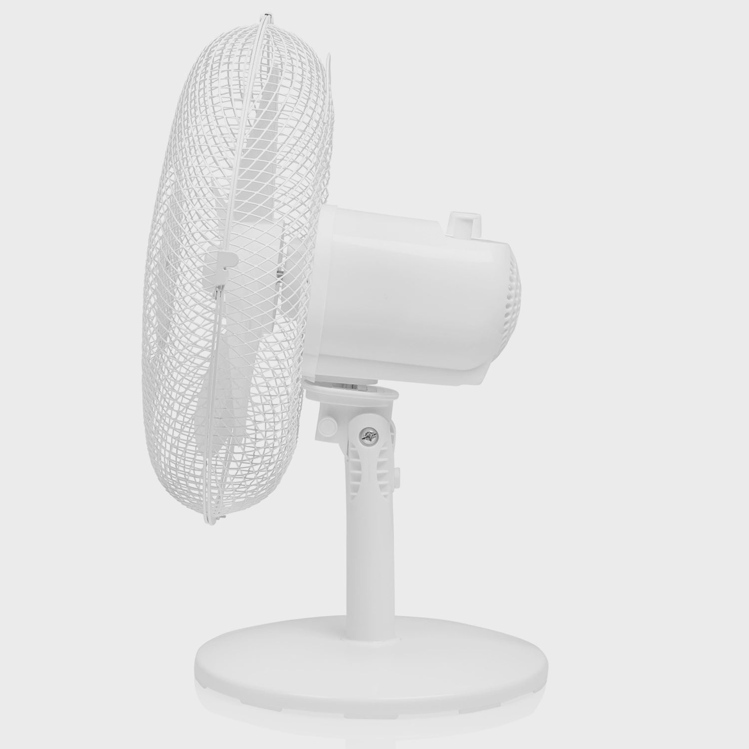 Table Fan 30cm, White, 3 Speeds, Oscillating