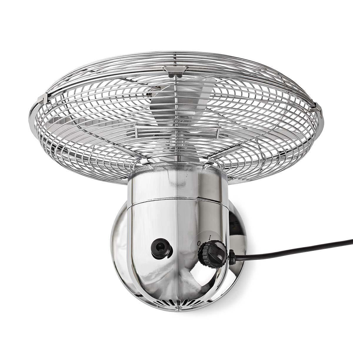 Table Fan | Mains Powered | Diameter: 300 mm | 35 W | Oscillation | 3-Speed | Chrome