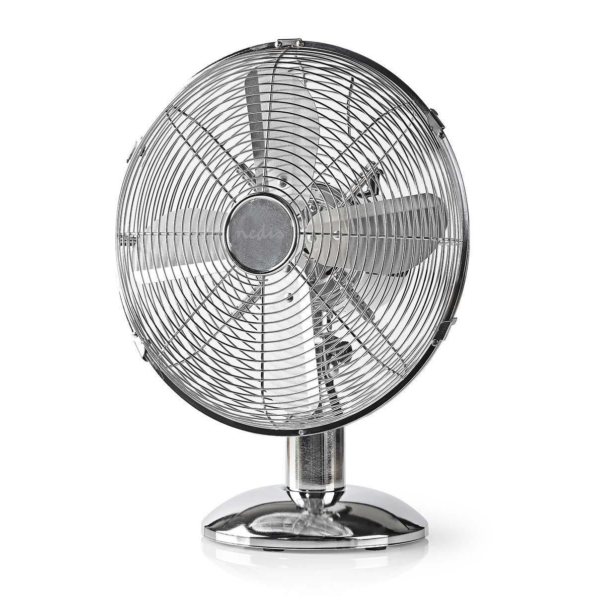 Table Fan | Mains Powered | Diameter: 300 mm | 35 W | Oscillation | 3-Speed | Chrome