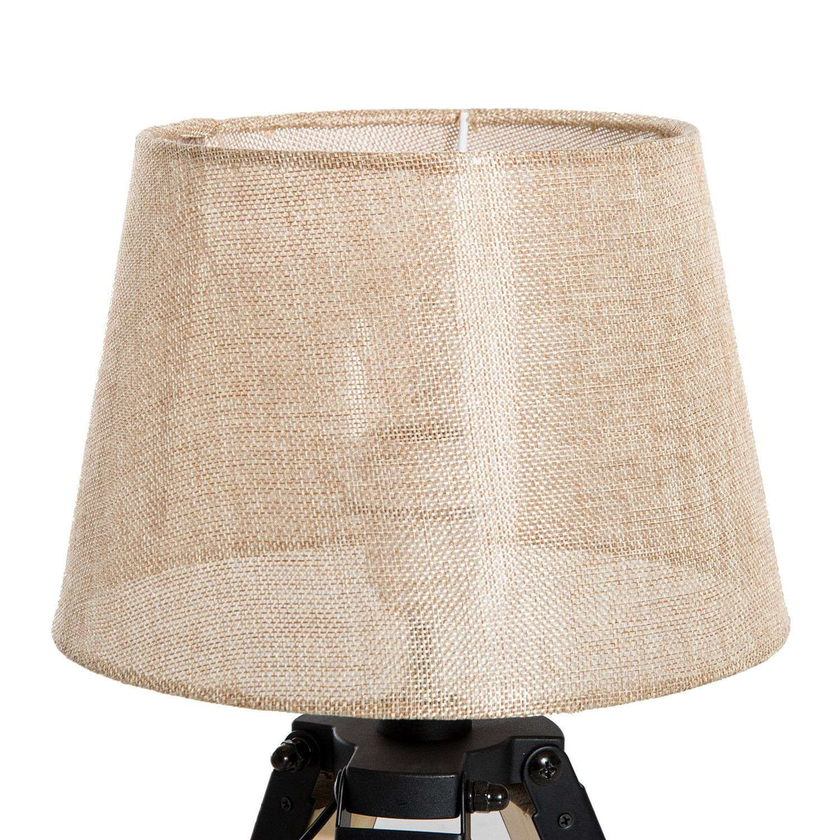 Table Lamp Bedside Lamp, E27, Linen Look, Pine+Polyester, 24X24X45Cm, Beige